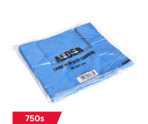 Alder Large Blue Vest Carrier Bags - 750 (11