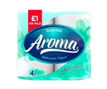 Aroma Perfumed 2Ply 4 Toilet Roll X 10-Aroma Perfumed White