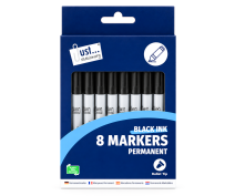 Assorted Permanent Bullet Tip Markers - 4 Pack x 12