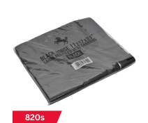 Black Horse Large Black Vest Carrier Bags - 820 (11