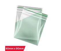 Clear Zipper Lock Bags 60mm x 90mm (1000 Pack)