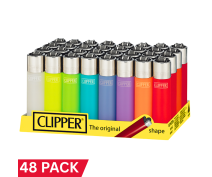 Clipper Translucent Lighters - 40 Pack