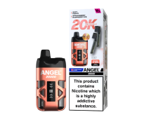 Vapes Bars Angel 20K Dual Prefilled Pod Vape Kit-Coral Edition (Juicy Peach, Strawberry Raspberry Ice)