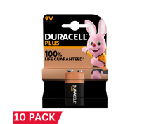Duracell Plus 9V Batteries (10 Pack)