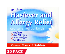 Galpharm Hayfever &amp; Allergy Relief 10mg Tablets - Blue (7s x 10)