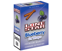 Lonestar Blunt Smoking Papers-Blueberry 2s x 25s