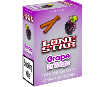 Lonestar Blunt Smoking Papers-Grape 2s x 25