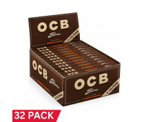 OCB Rolling Filter Tips- Virgin Connoisseur KS Paper + Tips X 32