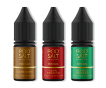 Pod Salt Origin (Tobacco Range) Nic Salts | Pack of 10