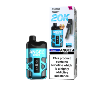 Vapes Bars Angel 20K Dual Prefilled Pod Vape Kit-Sky Blue Edition (Blue Sour Raspberry, Blue Razz Cherry)