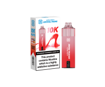 Aura Bar 10k Puffs Prefilled Vape By Crystal Prime-Strawberry Raspberry Cherry Ice