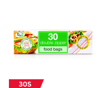 Tidyz 30 Double Zipper Food Bags | Pack of 36-Tidyz Double Zipper Food Bags (30s x 36)