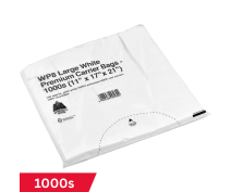 WP8 Large White Premium Carrier Bags - 1000s (11