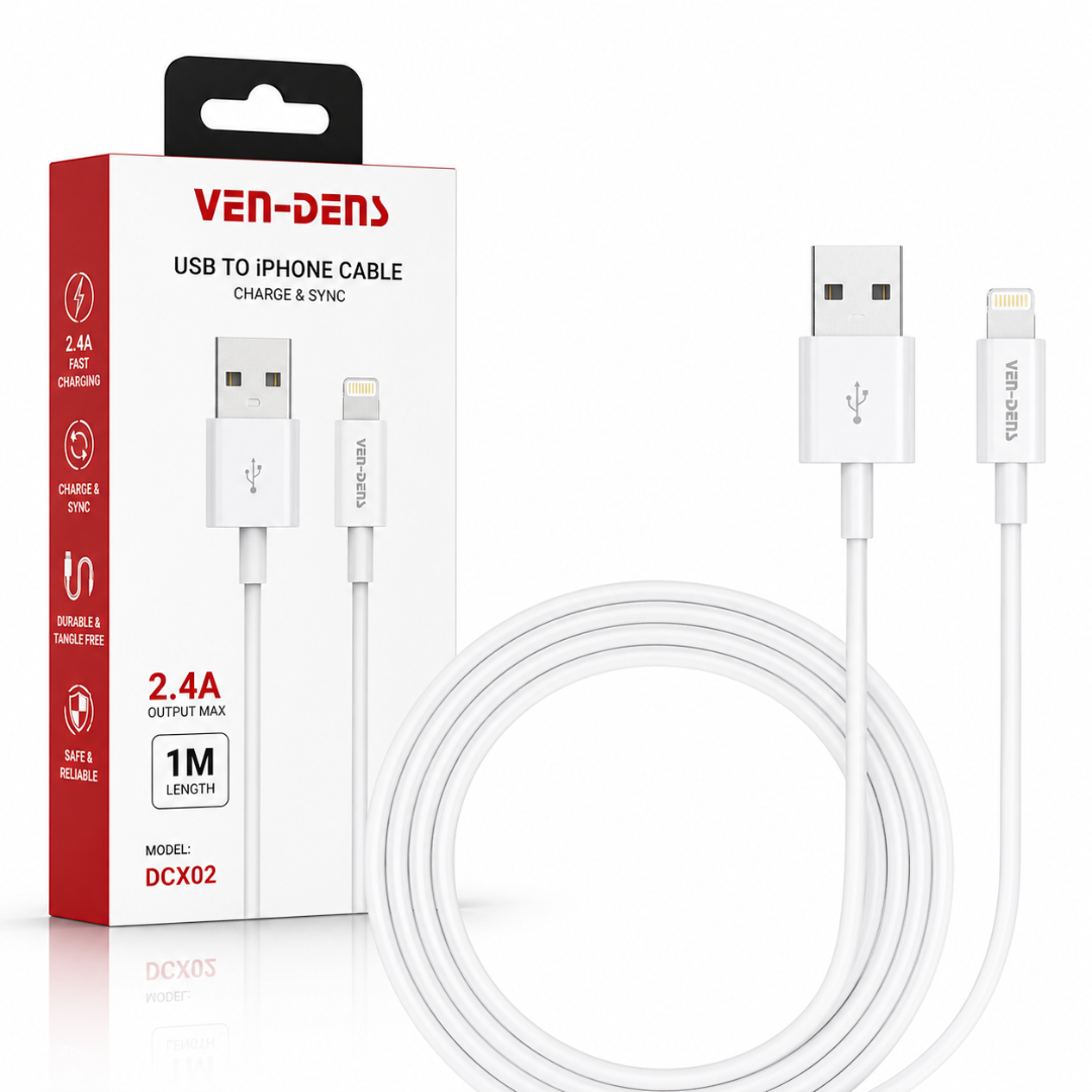 Ven Dens USB A to Lightning Cable DCX02